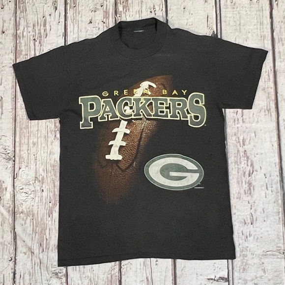 Vintage 90s Green Bay Packers NFL Football Sports 1990s Crewneck Tee Tshirt - Picture 1 of 6